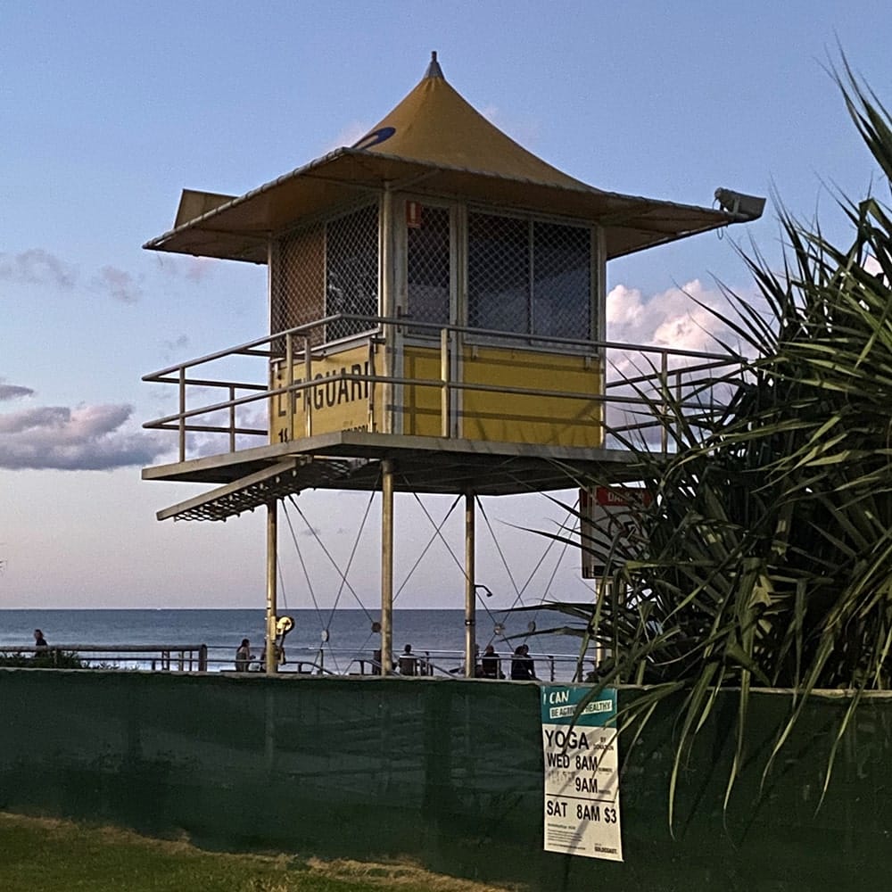 Lifeguard Tower in Broadbeach on the Gold Coast